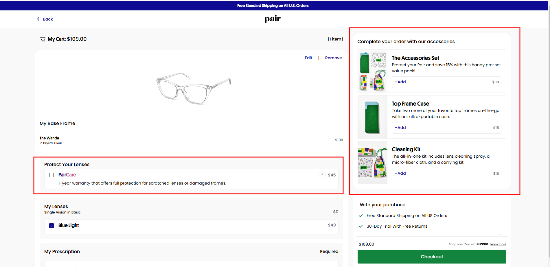Recommend Complementary Products on the cart page